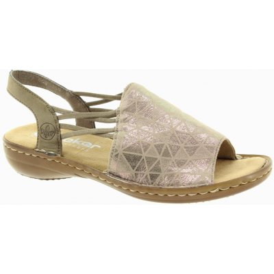 Rieker 608D1-60 beige – Zboží Mobilmania