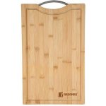 Bambusové prkénko na krájení Bergner Gril BG-39971-MM / 40 x 25 x 1,9 cm / hnědá – Hledejceny.cz