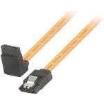 VALUELINE VLCP73260Y10 Datový kabel SATA, 6 Gb/s, 7-pinová zásuvka SATA se zámkem - 7-pinová zásuvka SATA se zámkem, úhlová 270, 1,00 m, žlutý – Zboží Živě