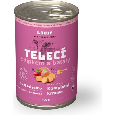 Louie Telecí s šípky, batáty a prebiotiky 400 g – Sleviste.cz
