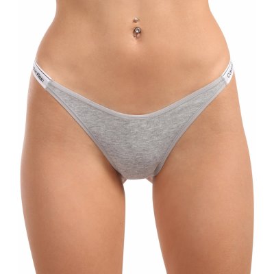 Calvin Klein Dámská tanga (QD5157E P7A) šedá – Zboží Mobilmania