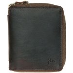 Pánská malá kapesní kožená olejovaná peněženka na kovový zip – Zboží Mobilmania