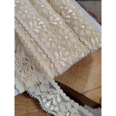 Elastická krajka šíře 25 mm žlutá – Hledejceny.cz