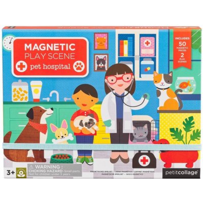 Petit Collage magnetická tabulka Veterinární ošetřovna – Sleviste.cz