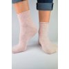 Noviti SB022 Lurex netlakové dámské ponožky béžová