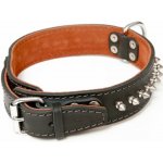 BAFPET Kožené obojky MOLOSS zdobené ostny 2ř. – Zboží Mobilmania