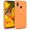 Pouzdro a kryt na mobilní telefon Samsung Pouzdro Kwmobile Samsung Galaxy A20e oranžové