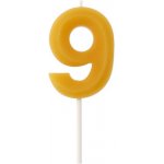 Albi Svíčka dortová z včelího vosku číslo 9 – Zboží Dáma