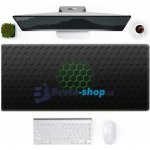 Podložka pod myš 90 x 40 cm černo zelená – Sleviste.cz
