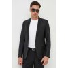 Pánské sako Karl Lagerfeld Vlněná bunda černá