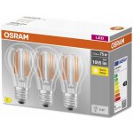 Osram 3x LED žárovka E27 A60 7,5W = 75W 1055lm 2700K Teplá bílá FILAMENT – Zboží Živě