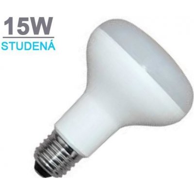 LED21 LED žárovka R90 15W 18xSMD2835 E27 1100lm STUDENÁ BÍLÁ