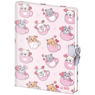 Stil Památník 13x18 cm se zámkem Cats – Zboží Dáma