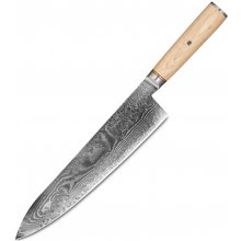 UG Grill Nůž Chef 24,1 38 cm Damašková ocel 67 dřevo pakkawood