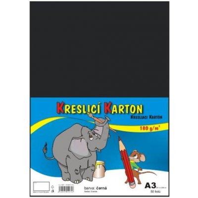 Kreslicí karton A3 180 g/m2 - černý /131023/ – Zboží Dáma