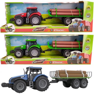 FARM SERVICE Traktor s valníkem na dřevo se zvuky a světly – Hledejceny.cz