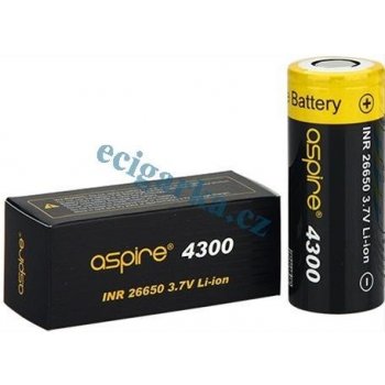 Aspire Baterie 26650 20/40A High Drain 4300mAh