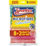 Spontex Microfibre utěrka 30 x 30 cm 8 + 2 ks – Zboží Mobilmania