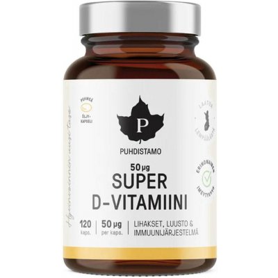 Puhdistamo Super Vitamin D 2000IU 120 kapslí – Hledejceny.cz