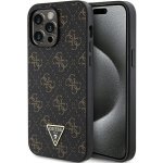 Guess Fixed Glitter 4G Metal Logo Apple iPhone 15 Pro černé – Zboží Mobilmania