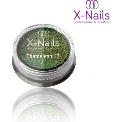 X Nails leštící chameleon pigment CHAMELEON FLAKES GREEN – Hledejceny.cz