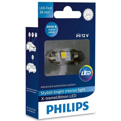 Philips 128584000KX1 LED Festoon T10,5 x 38 12V 1W 4000K – Zboží Mobilmania