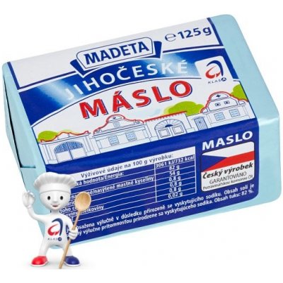 Madeta Jihočeské Máslo 125 g