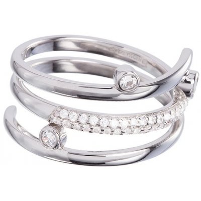 Preciosa Stříbrný prsten Infinite s českým křišťálem Preciosa 6879 00B