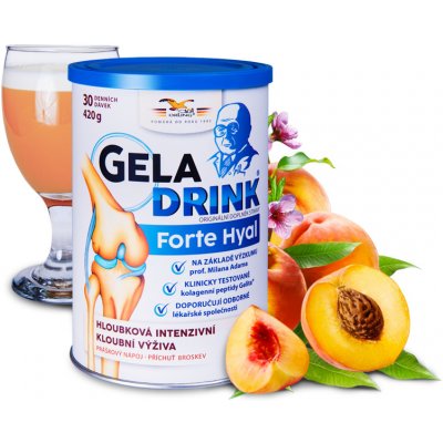 ORLING Geladrink Forte Hyal nápoj Broskev 420 g