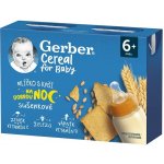Gerber Cereal mlíčko s kaší na dobrou noc sušenkové 2 x 200 ml – Zboží Dáma