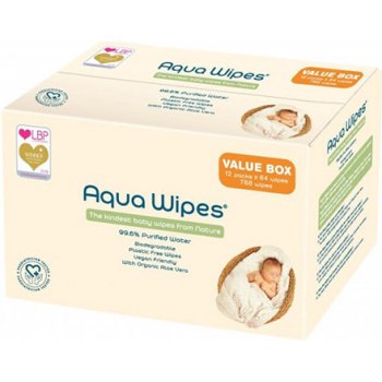 Aqua Wipes Vlhčené ubrousky - BOX 12 x 12 ks od 559 Kč - Heureka.cz