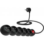 Fotověci Černý přívodní prodlužovací Kabel Výběr Variant Varianta: 5x Zásuvka - 2 m – Hledejceny.cz