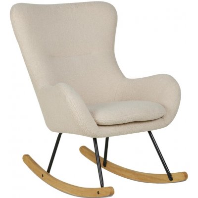 Quax Basic Béžové bouclé houpací křeslo – Zboží Dáma