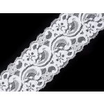 Elastická krajka / vsadka šíře 55 mm, střední, 3 bílá – Zboží Mobilmania