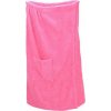 Ručník A&R Dámský saunový kilt na suchý zip Velcro 400 g/m Růžová 85 x 150 cm