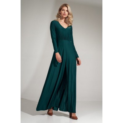 Dlouhé šaty M727 green tmavě zelená