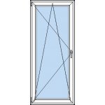 OknaDvereNaMiru.cz Plastové balkonové dveře OS bílá 80 x 160 cm – Hledejceny.cz