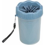 Trixie Tlapkomyčka M-L silikon/plast modrá – Zboží Dáma