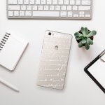 Pouzdro iSaprio - Handwriting 01 Huawei Ascend P8 Lite bílé – Zbozi.Blesk.cz