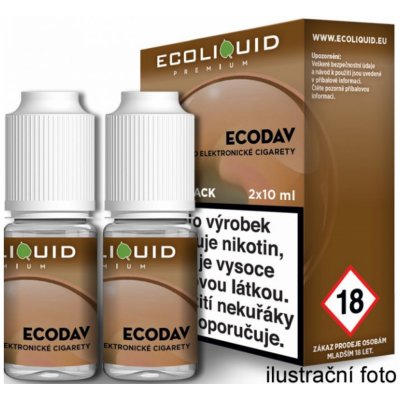 Ecoliquid Premium 2Pack ECODAV 2 x 10 ml 20 mg – Zboží Mobilmania