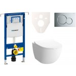 Závěsný WC set Geberit do lehkých stěn / předstěnová montáž + WC Vitra Shift SIKOGES4N2 – Sleviste.cz
