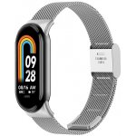 Xiaomi Milánský tah - kovový náhradní řemínek pro Mi Band 8/9/10 Stříbrná MBSCZ-MMG02 – Zboží Živě