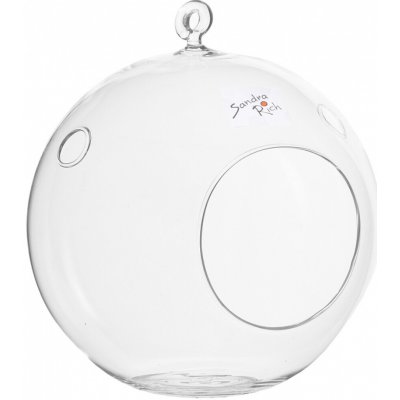 Nohel Garden Váza BALL se závěsem+2 otvory skleněná d10x11cm – Hledejceny.cz