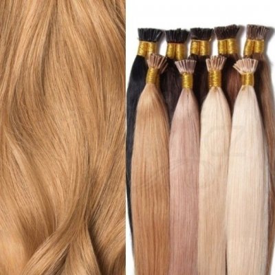 Evropské vlasy k prodloužení metodou Micro Ring Zlatá blond Druh vlasů: Východoevropské vlasy Zvlnění vlasů: Rovné Délka vlasového pramínku: 40-44 cm – Zboží Mobilmania
