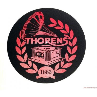 Thorens Slipmate Black Anti static: Kvalitní slipmat s logem Thorens – Zboží Mobilmania