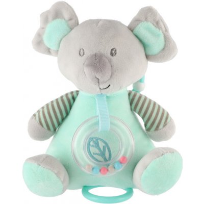 Teddies Medvěd koala chrastítko plyš 19cm závěs na post./koč. nat. hrací strojek zelený – Zboží Mobilmania