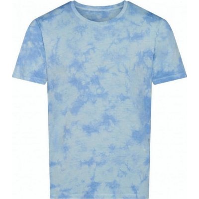 Just Ts Unisex batikované tričko Just Tee modrá nebeská JT022