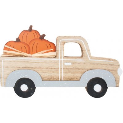 Anděl Přerov Dřevěné auto s dýněmi, 20 x 12 cm – Hledejceny.cz