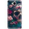 Pouzdro a kryt na mobilní telefon Huawei Pouzdro iSaprio Skull in Roses Huawei Y5 2017/Huawei Y6 2017