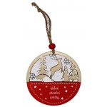 Albi KLIDNÉ VÁNOČNÍ SVÁTKY dřevěná závěsná dekorace OZD – Zbozi.Blesk.cz